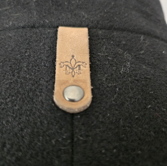 MACKAGE Wool/Cashmere/Leather Women's Black Button-Up Coat. Size Small - Picture 7 of 14